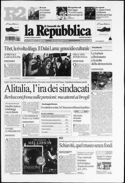 Il lunedì de La repubblica